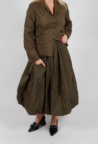 Puffball Skirt in Kaki