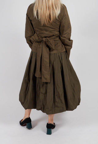 Puffball Skirt in Kaki