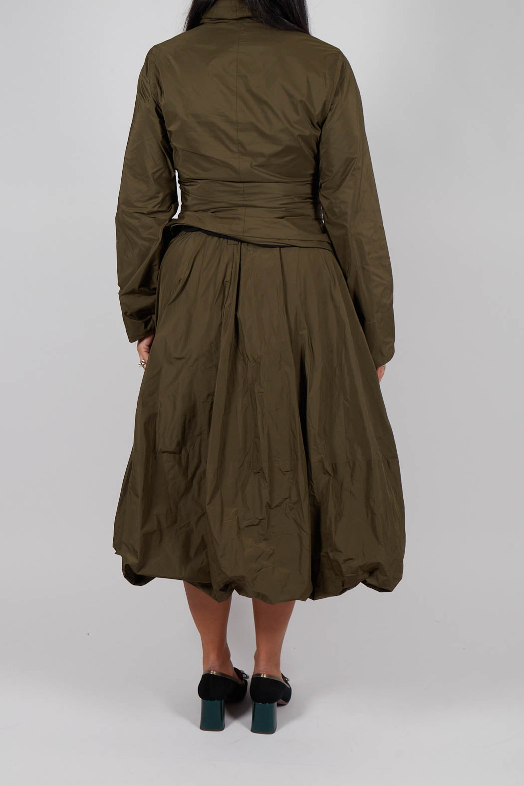 Puffball Skirt in Kaki