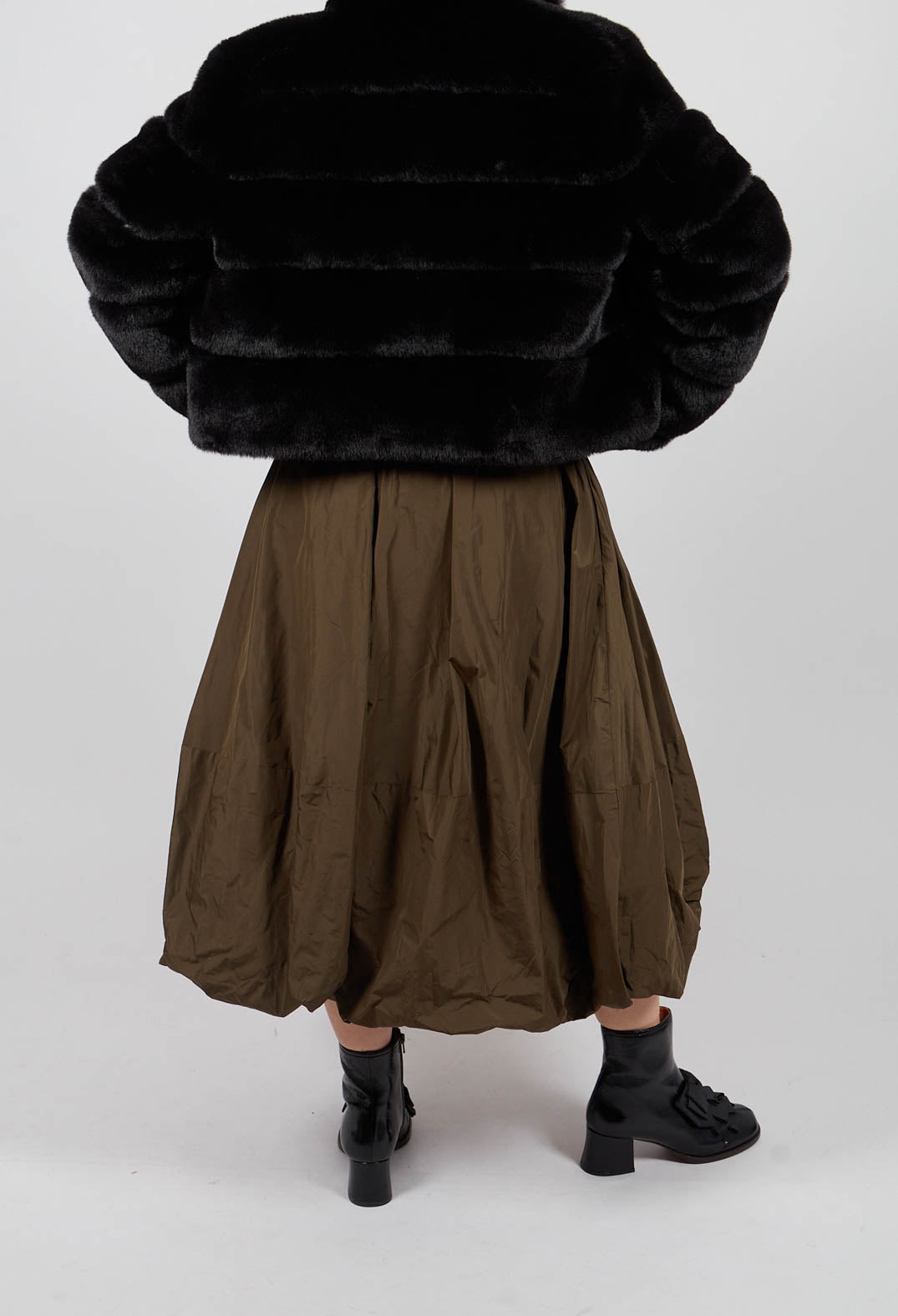 Puffball Skirt in Kaki