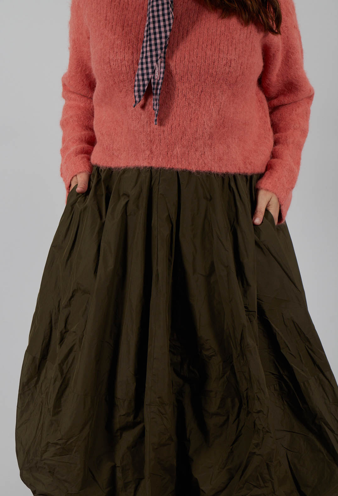 Puffball Skirt in Kaki