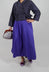 A-Line Skirt in Indigo