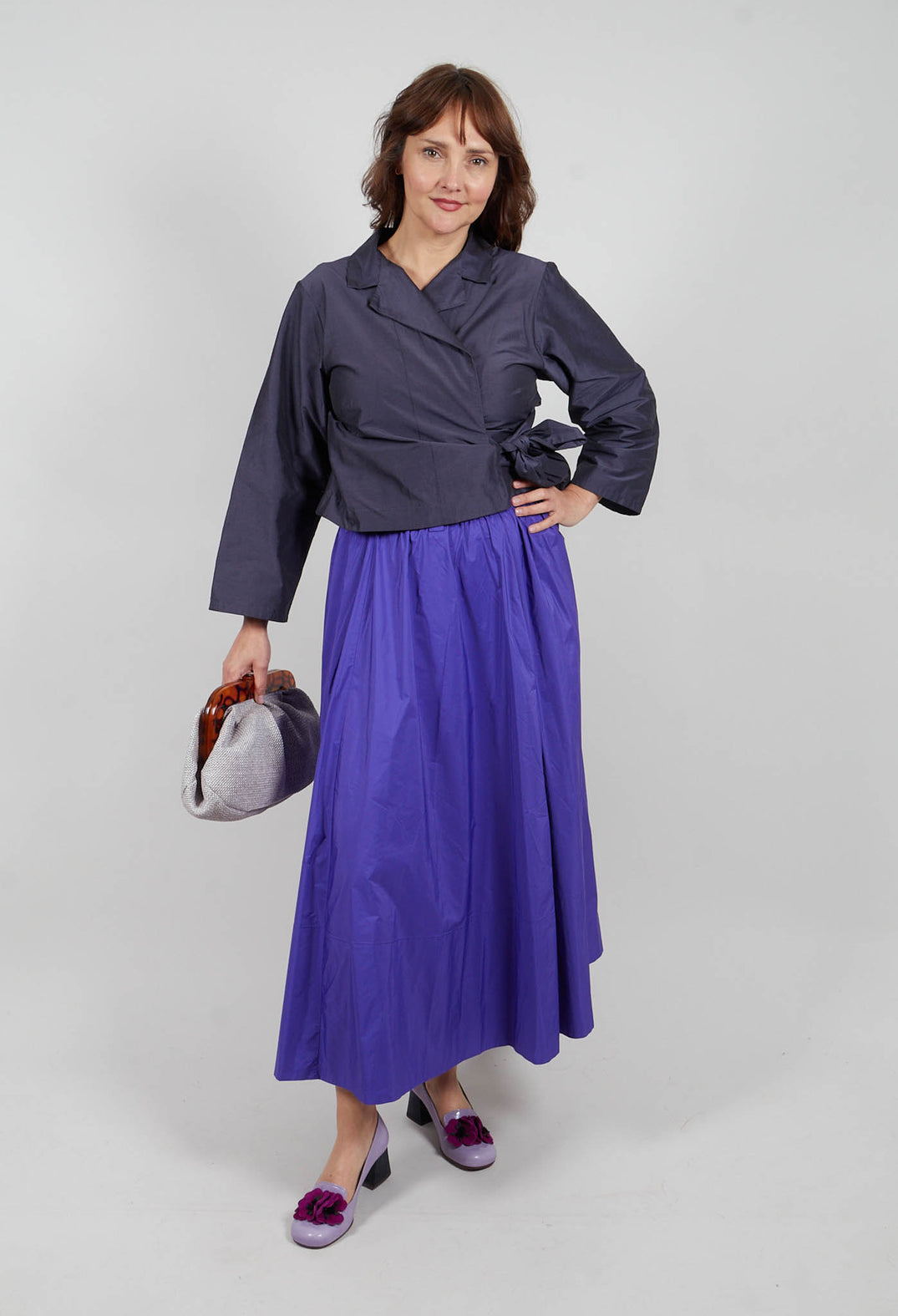 A-Line Skirt in Indigo