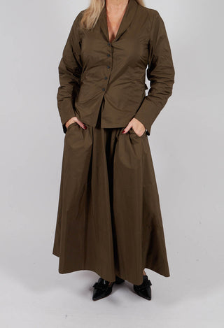 A-Line Skirt in Kaki