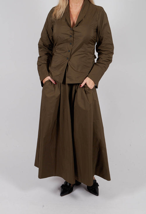 A-Line Skirt in Kaki