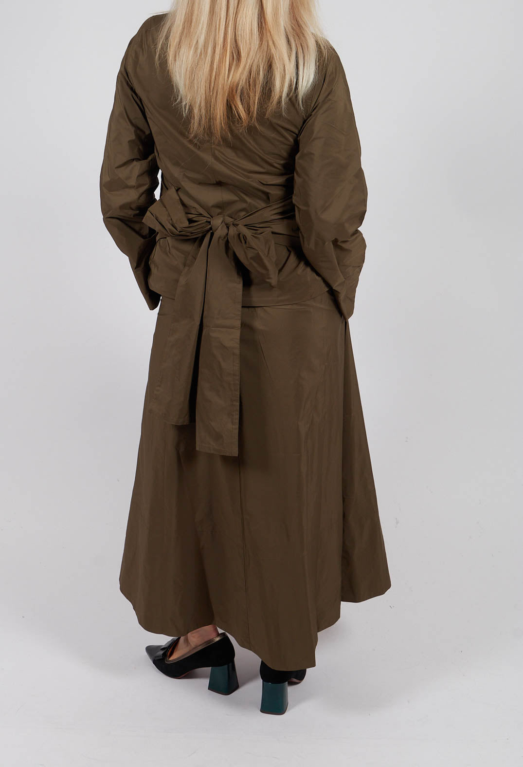 A-Line Skirt in Kaki