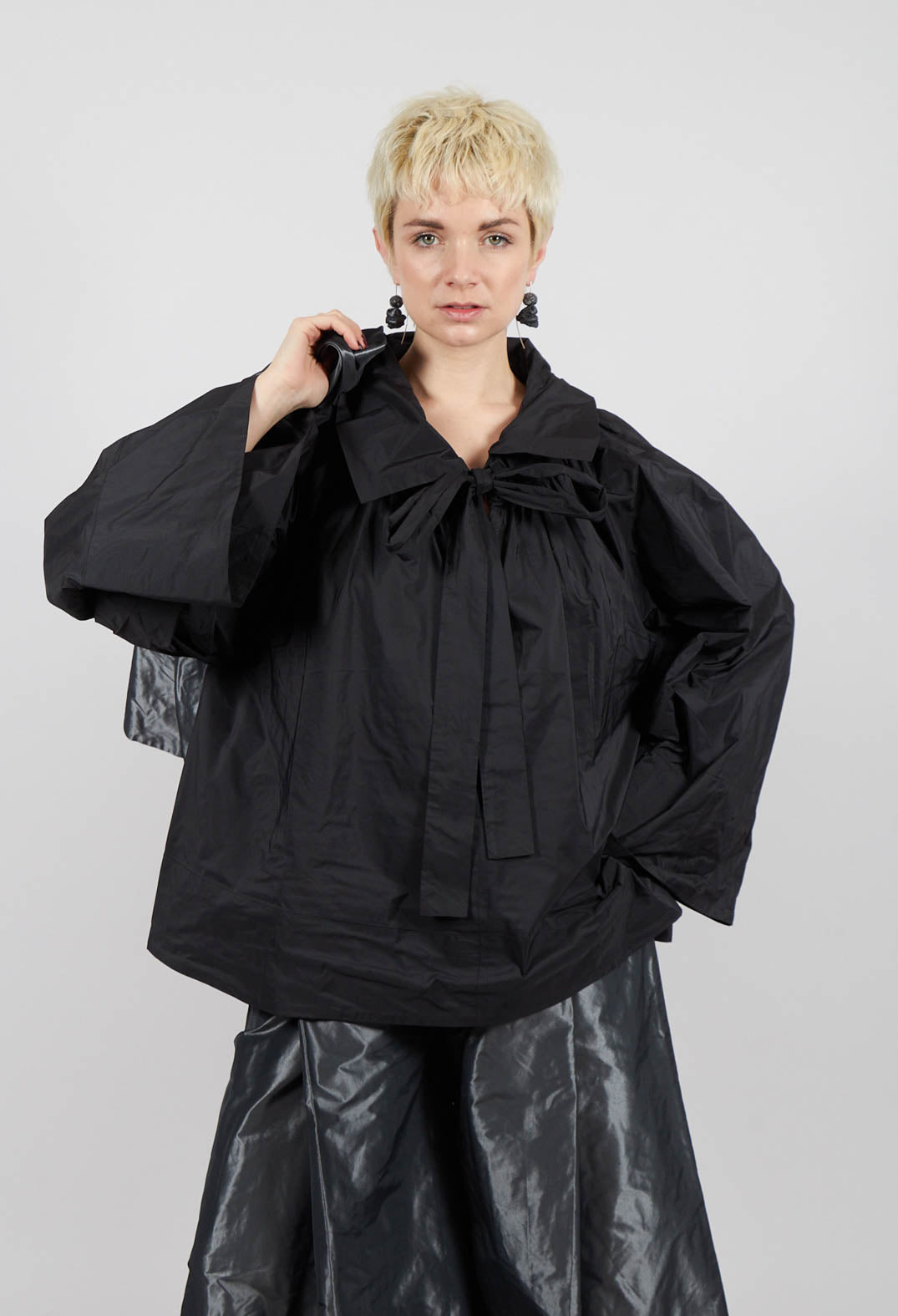 Collared Top in Black