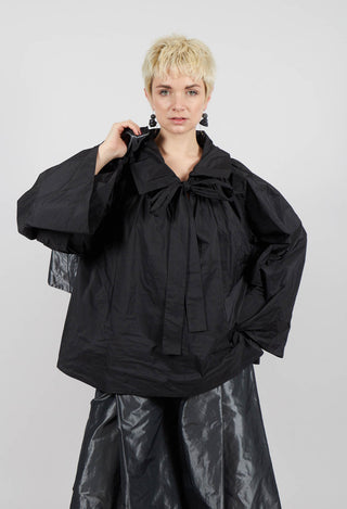 Collared Top in Black