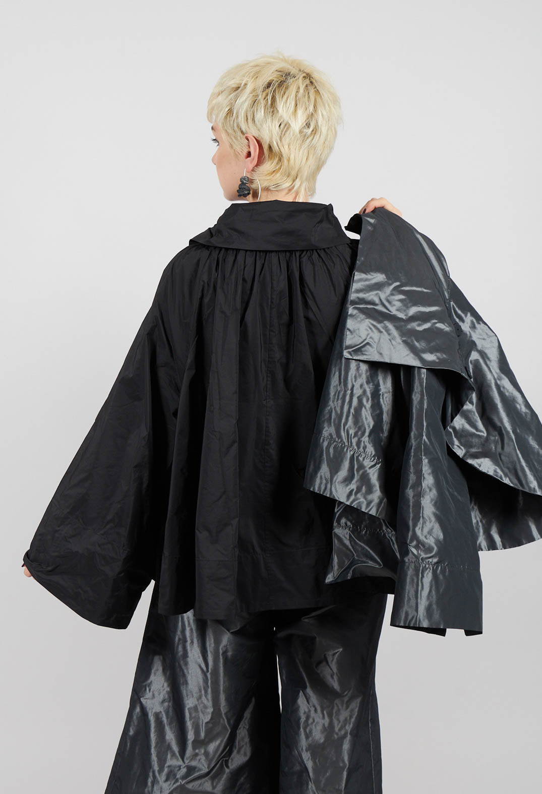 Collared Top in Black