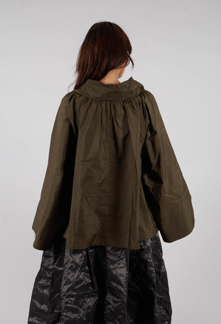 Collared Top in Kaki