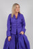 Collarless Blouse in Indigo