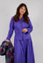 Collarless Blouse in Indigo