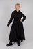 Coat with High Low Hem in Black