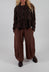 Wide Leg Trousers in Brown