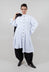 High Neck Shirt Dress in White