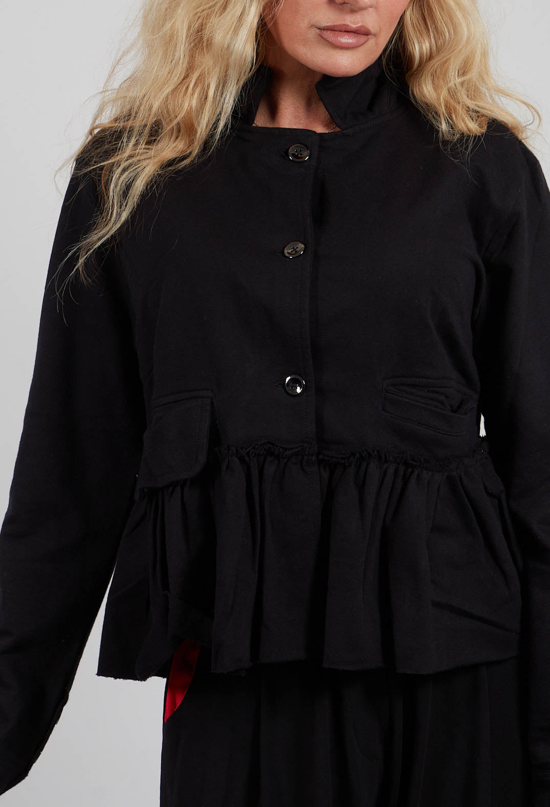 Cropped Jacket in Black
