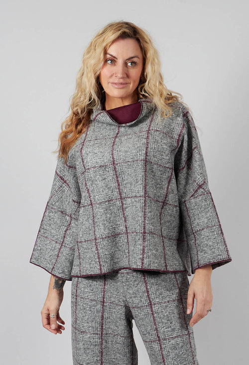 Dari Top in Graphite and Garnet