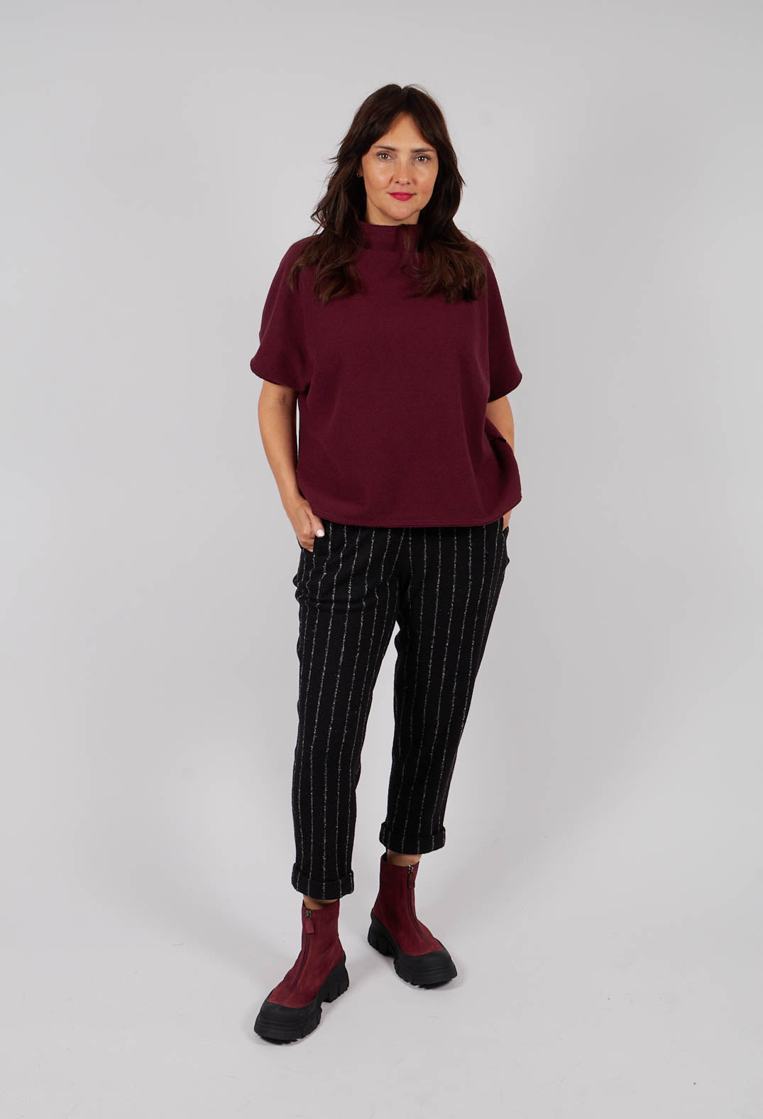 Vapi Top in Garnet