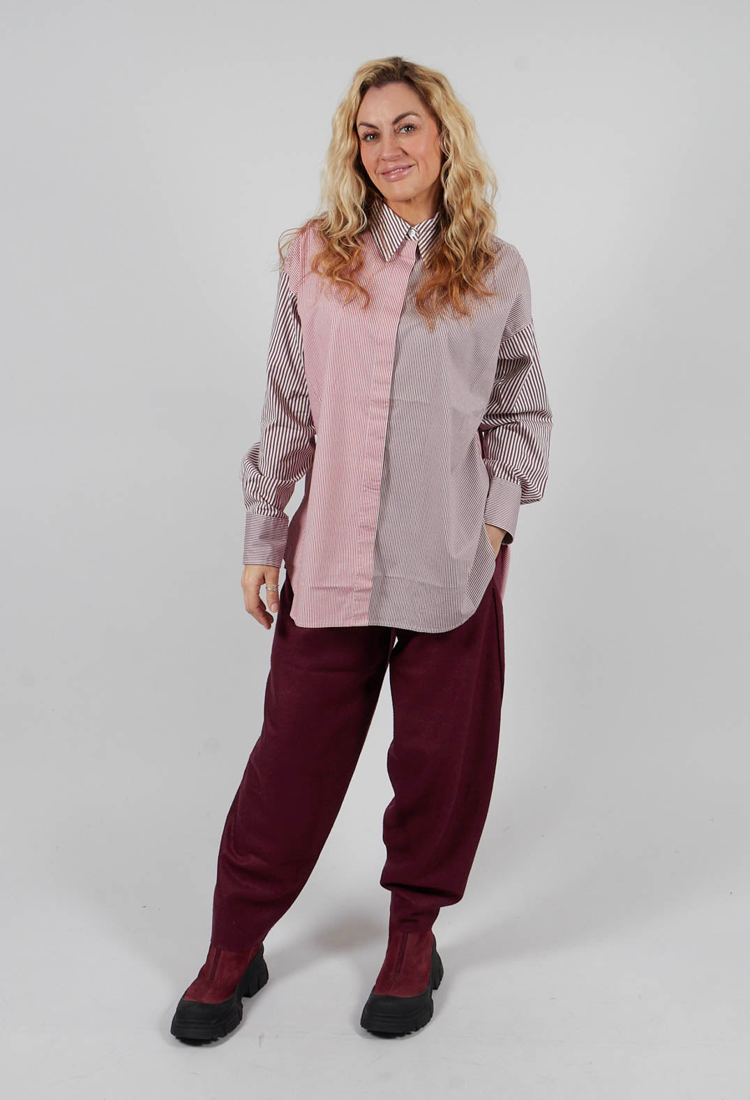 Vidin Blouse in Garnet