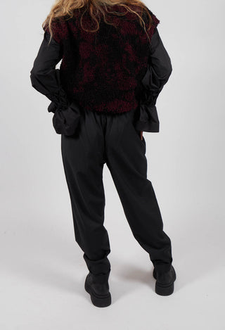 Geisha Long Trousers in Black Onyx