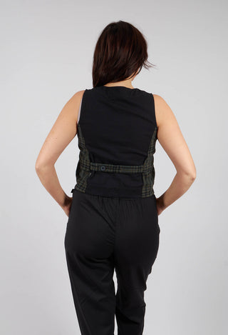 Kazamar Waistcoat in Dark Emerald