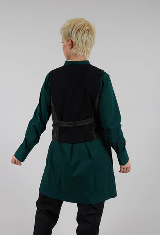 Kazamar Waistcoat in Dark Emerald