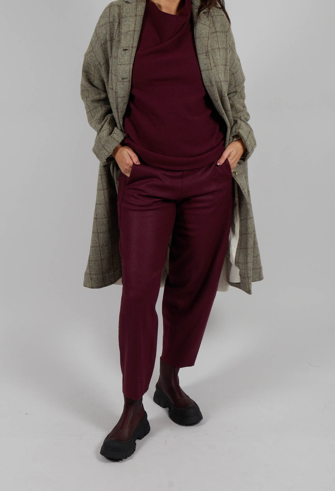 Sipa Trousers in Garnet