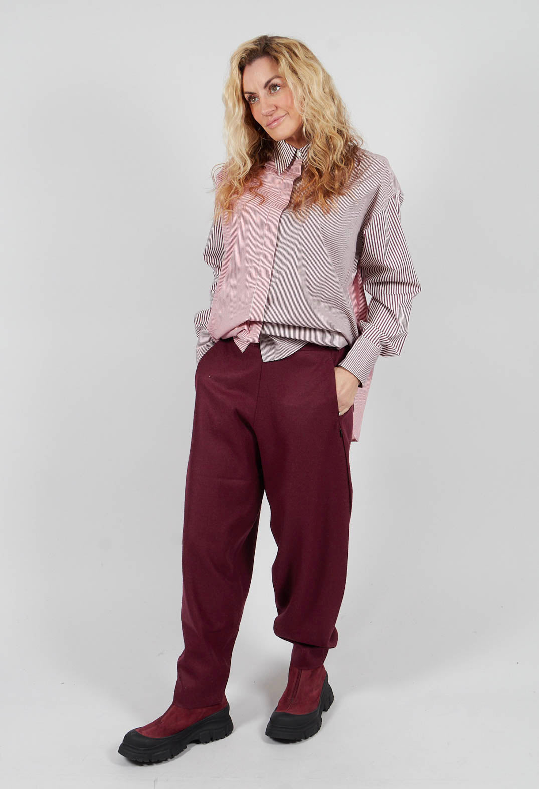 Sipa Trousers in Garnet