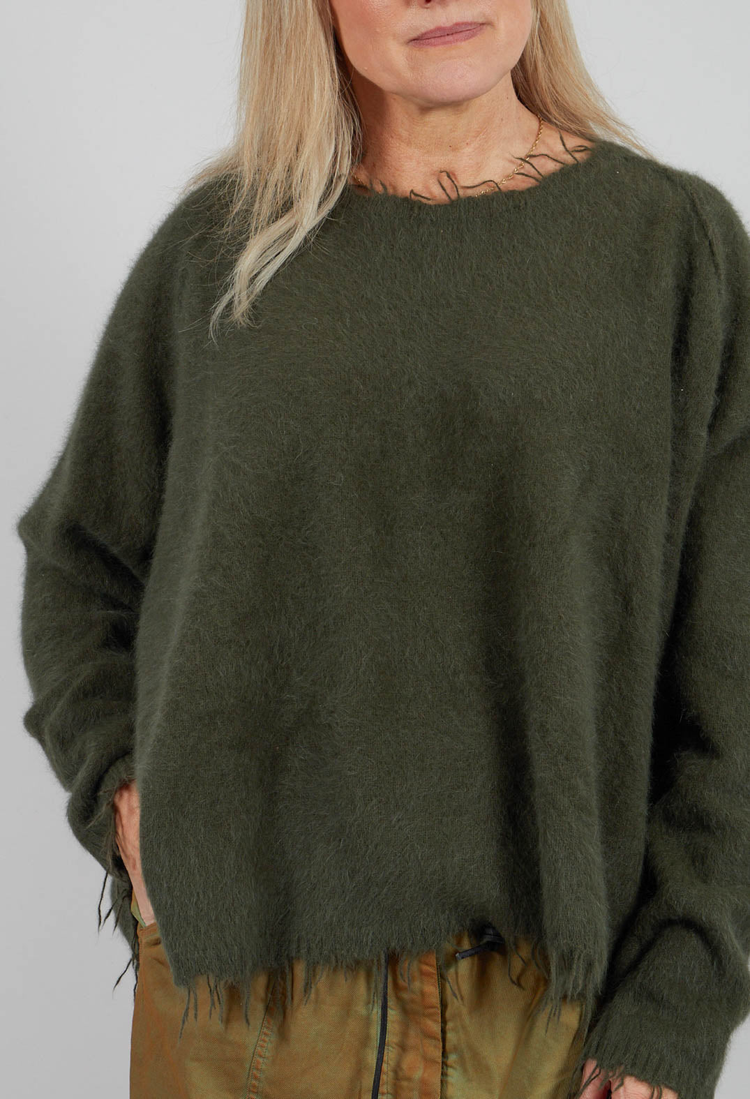 Loose Fit Jumper in Pine - 2440703