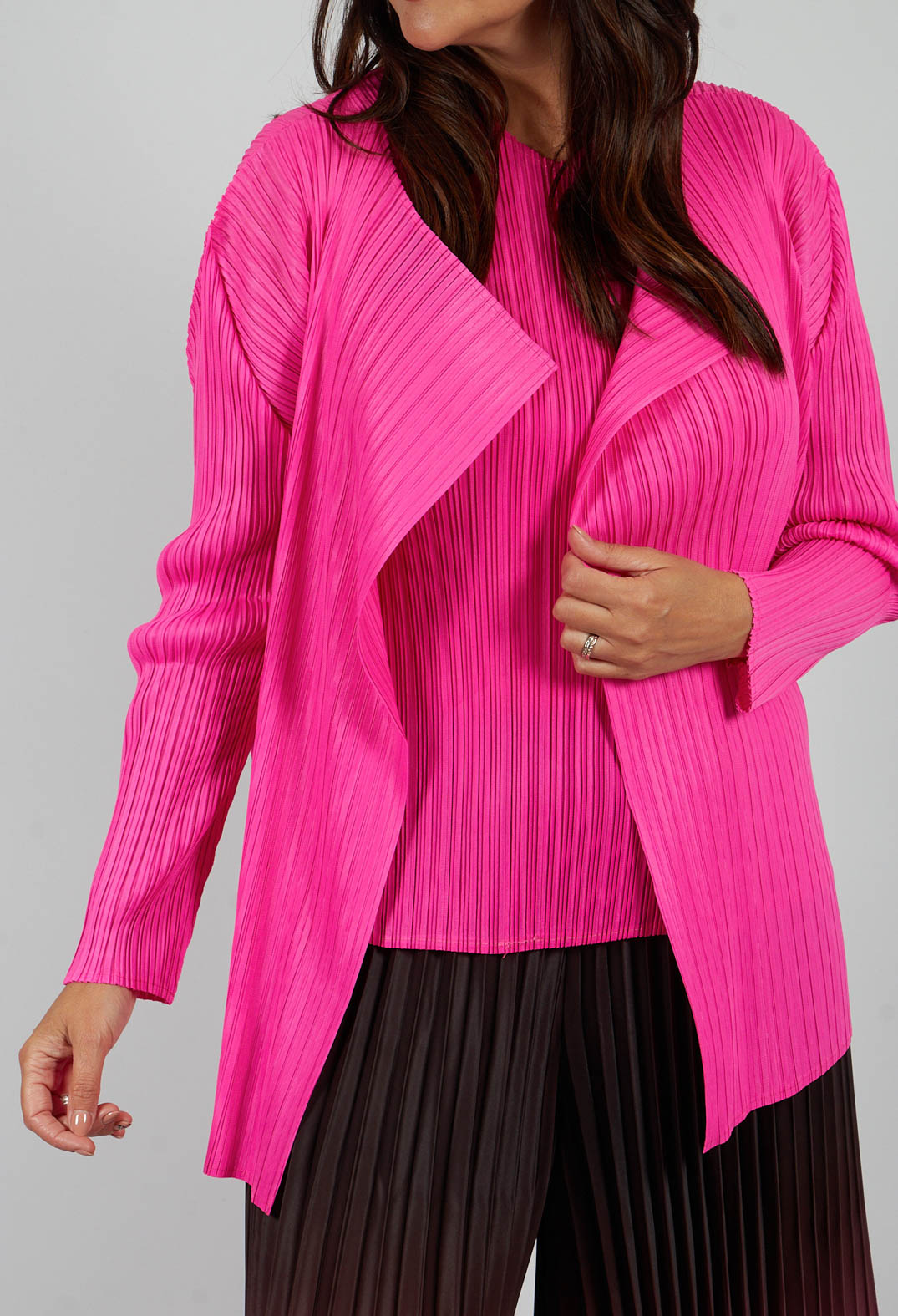 Simply Pleat Jacket in Pink