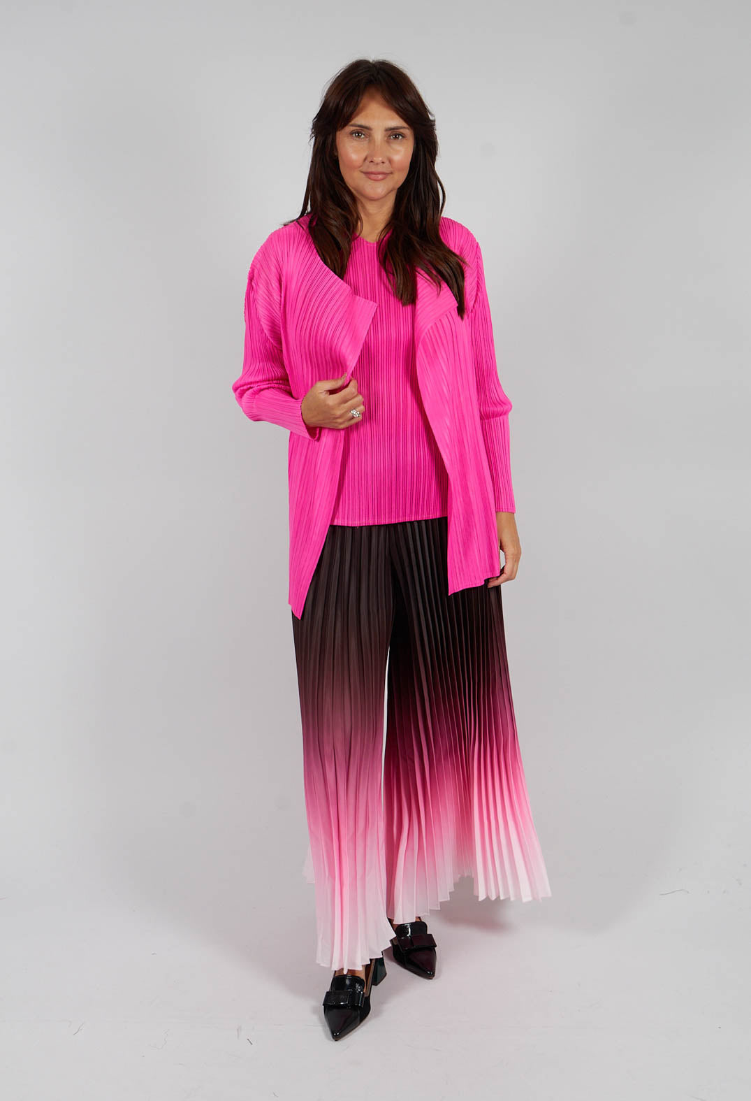 Simply Pleat Jacket in Pink