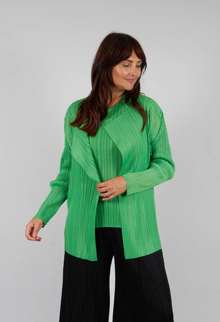 Simply Pleat Jacket in Green