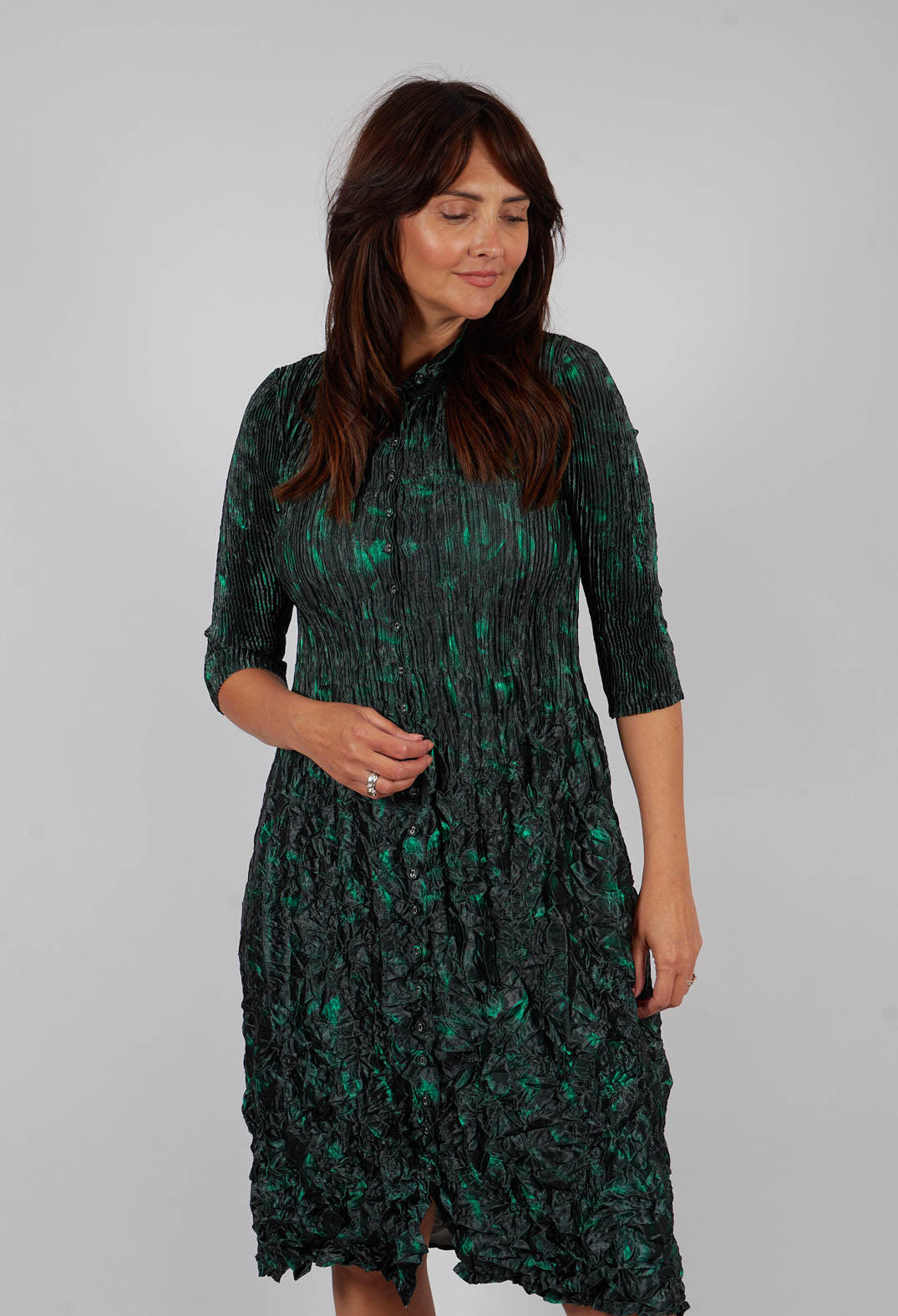 Nehru Coat Dress in Middle Earth