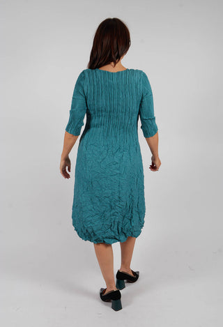 Three Quarter smash Dress in Smoky Blue