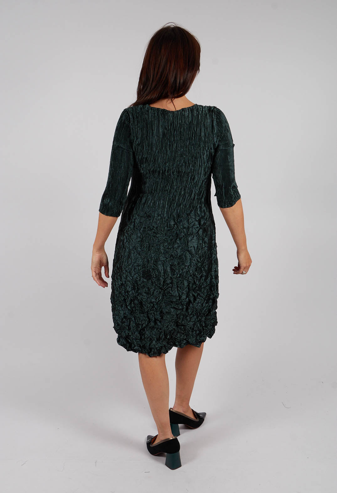 Three Quarter Smash Dress in Met Forest