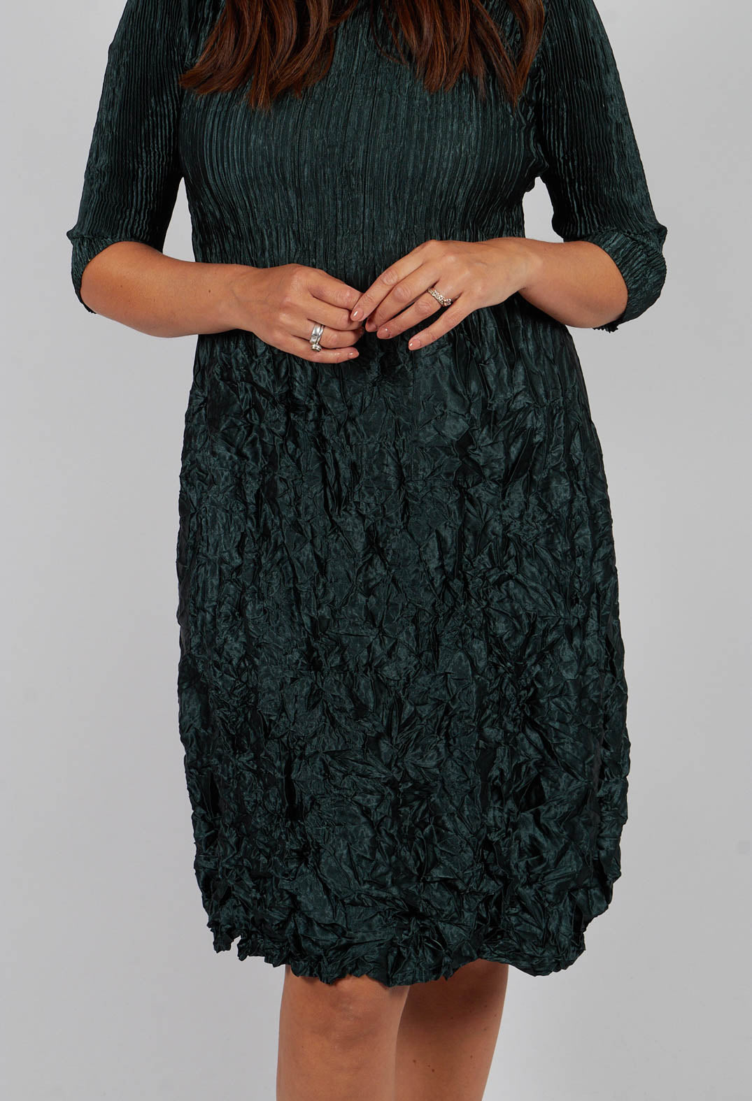 Three Quarter Smash Dress in Met Forest
