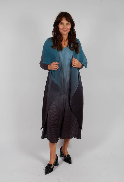 Collare Coat in Blue Steel and Graphite