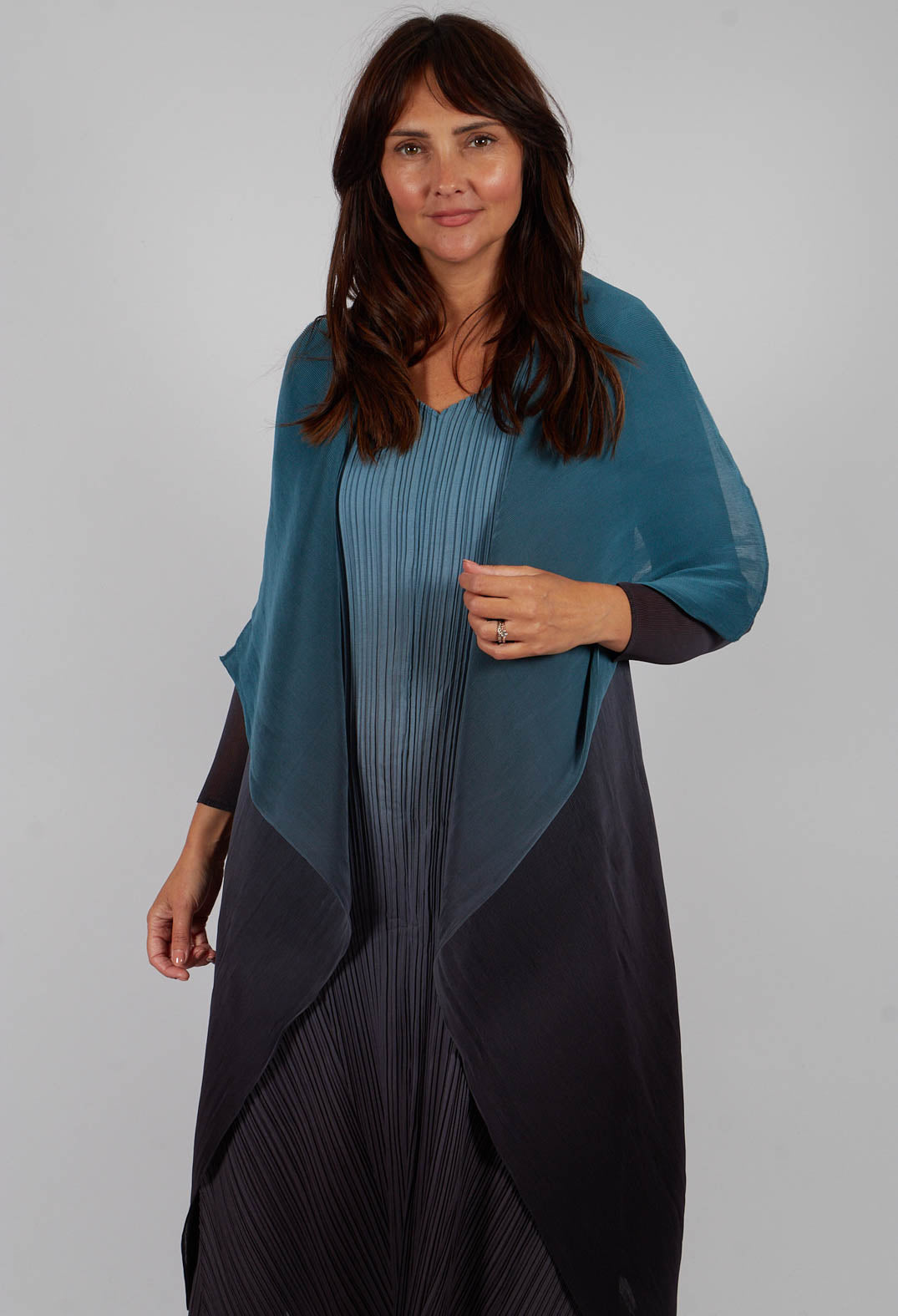 Collare Coat in Blue Steel and Graphite