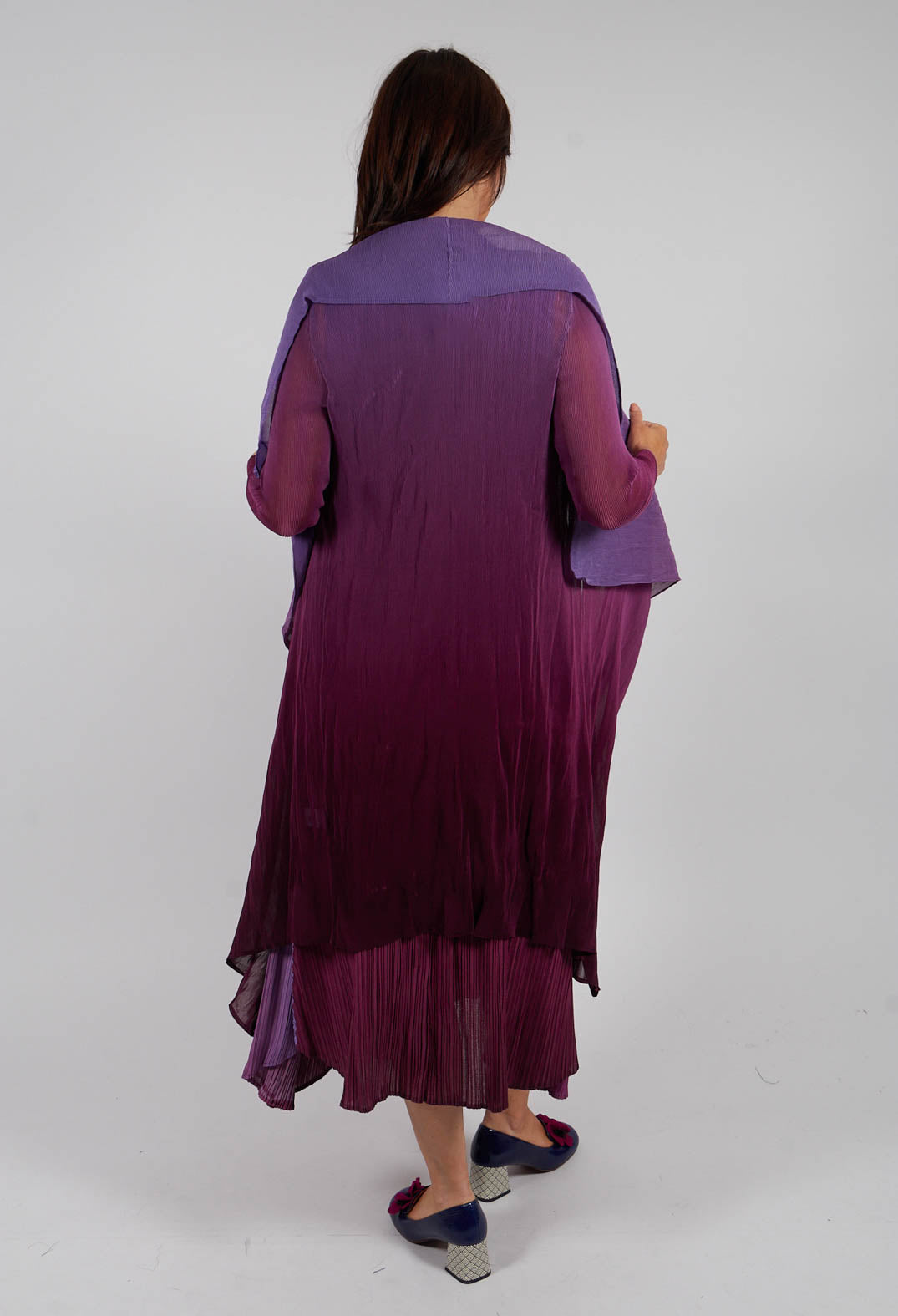 Collare Coat in Violet Sapphire