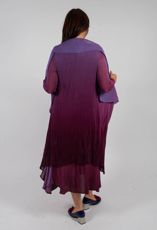 Collare Coat in Violet Sapphire
