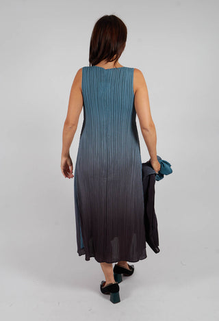 Estrella Dress in Blue Steel and Graphite