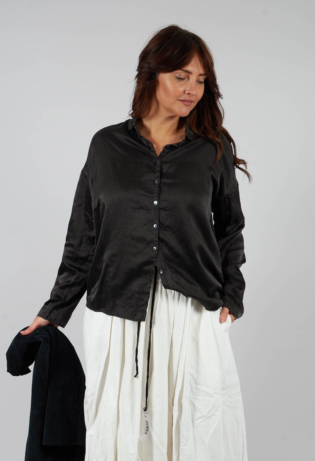 Short Collar Shirt SC in Chocolate