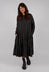 Pleated Boatneck Dress SC in Chocolate