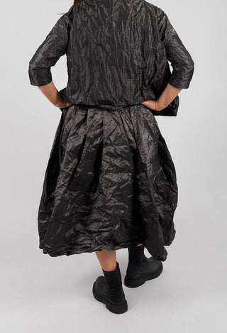 Pleated Long Skirt in Anthracite