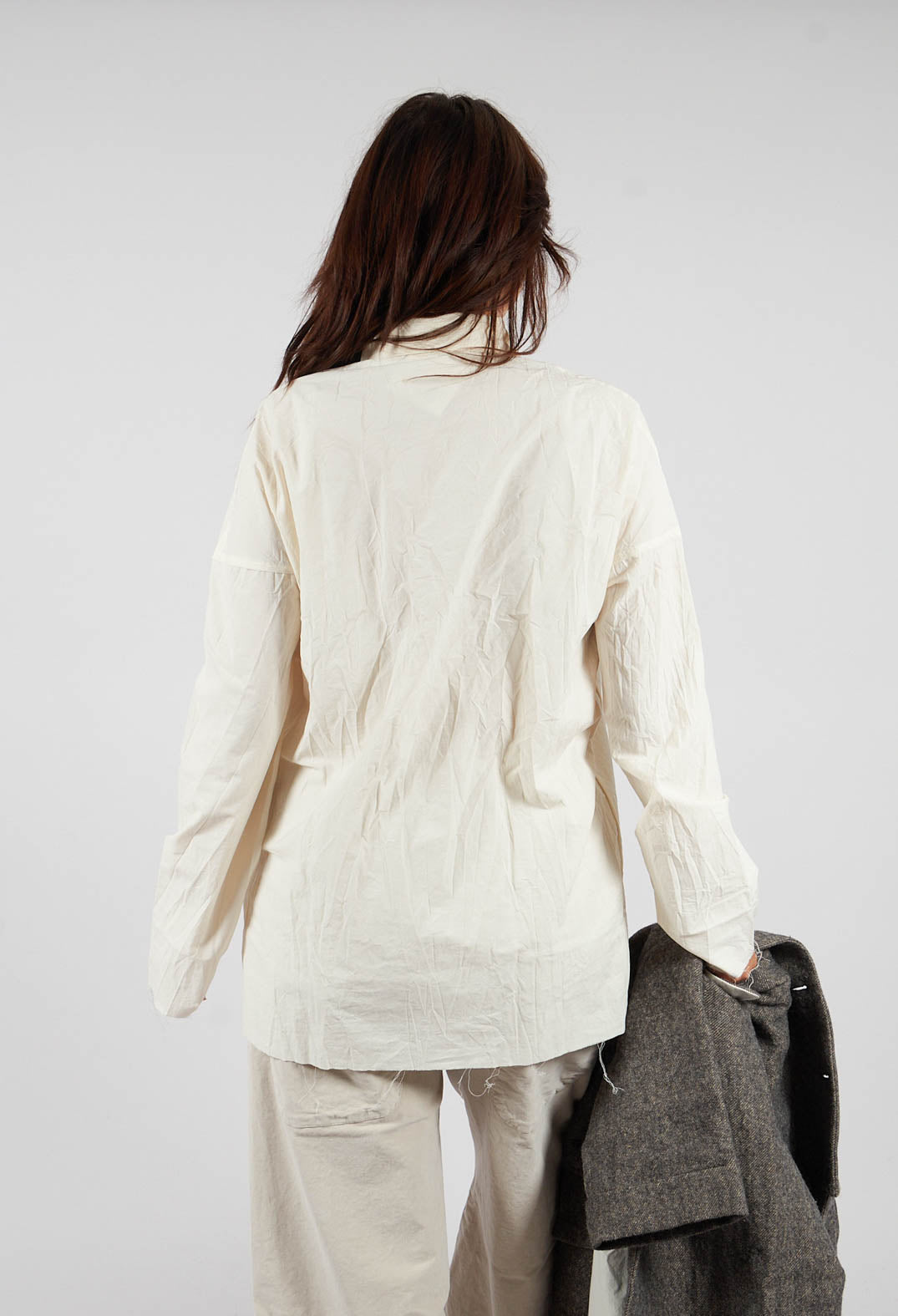 Unisex Collar Shirt in Natural