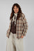 Tartan Soft Collar Shirt in Natural