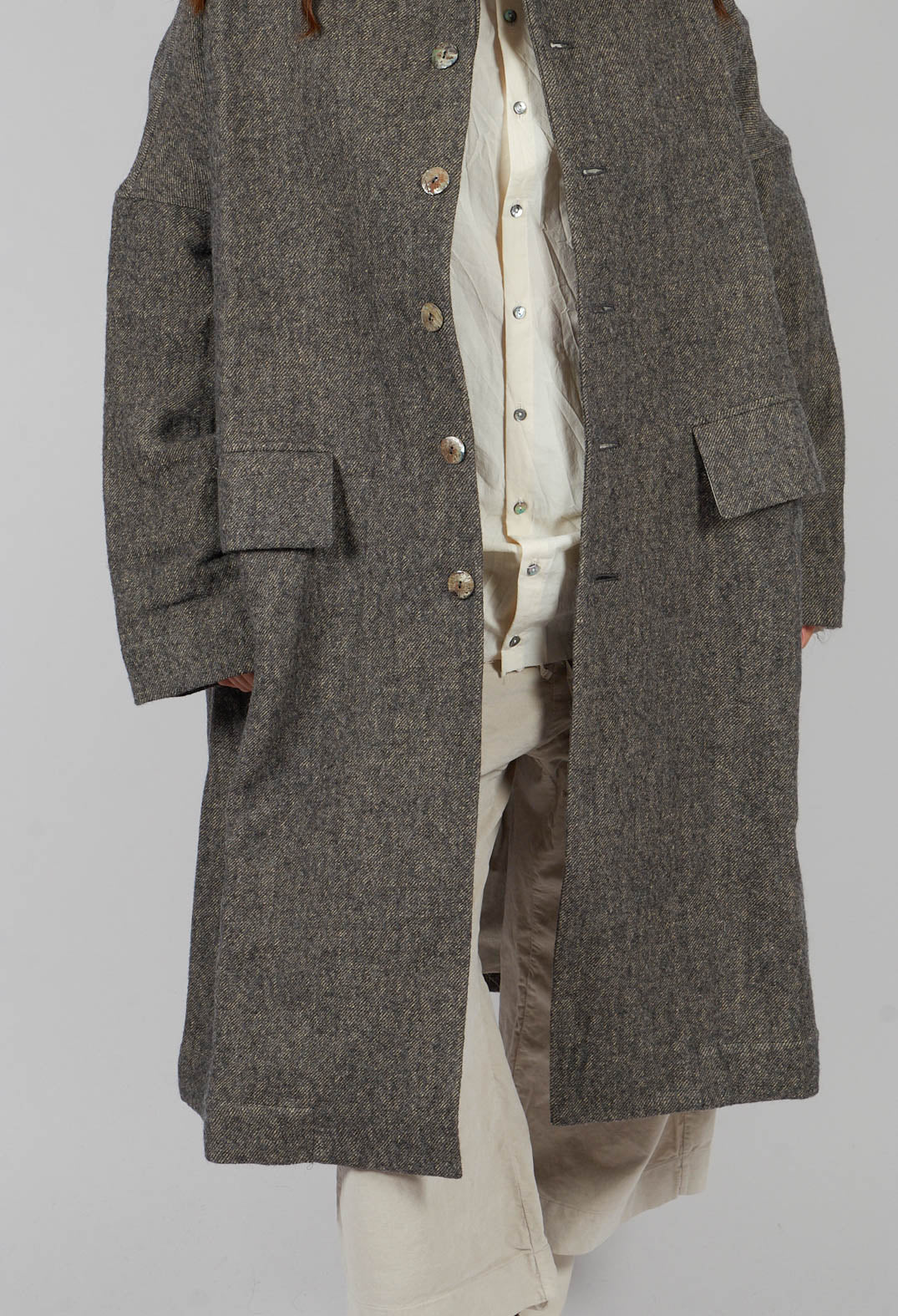 Loose Coat HW in Stone