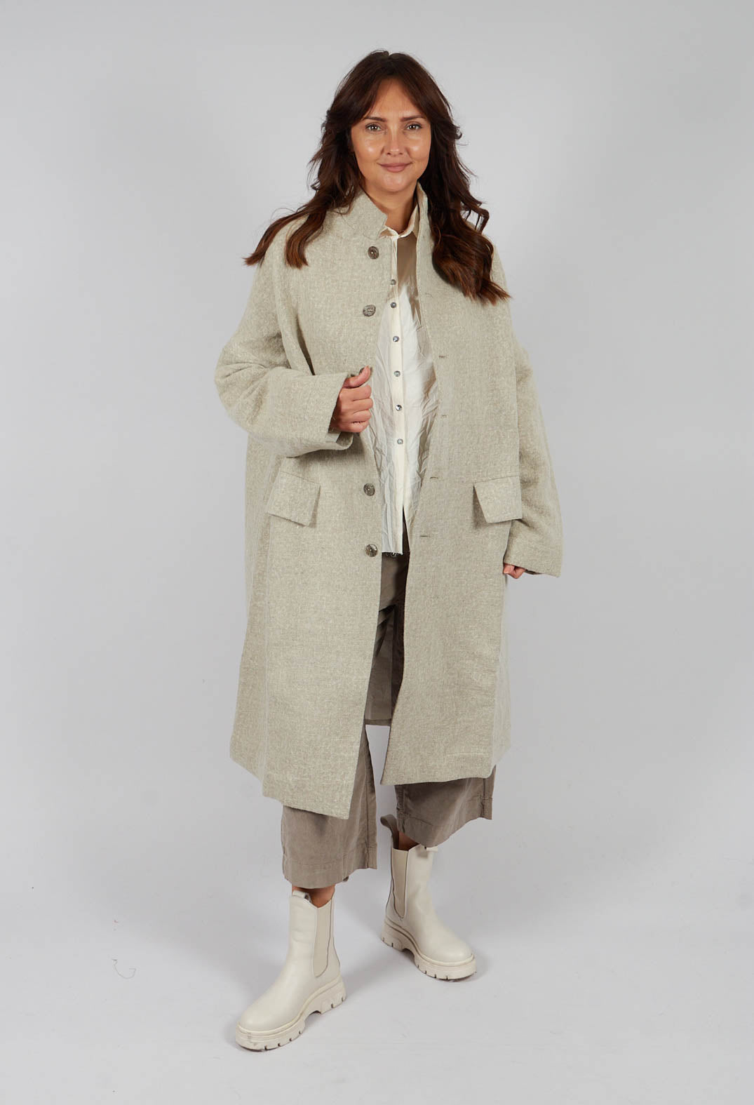 Loose Coat HW in Natural