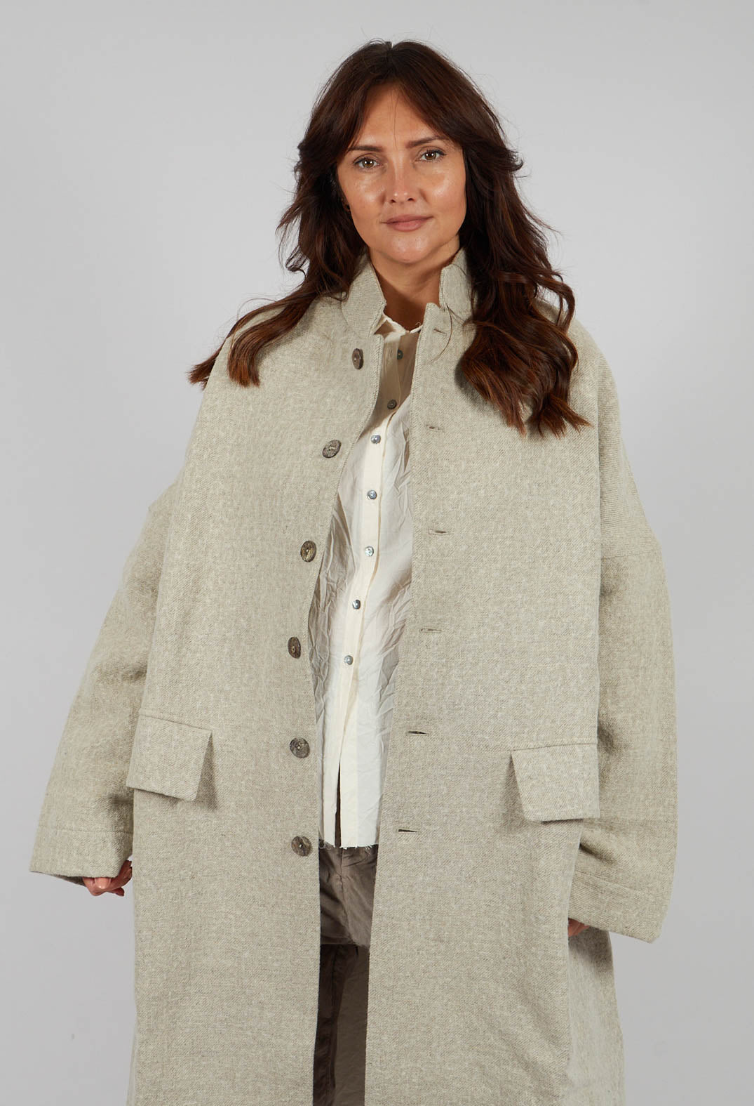 Loose Coat HW in Natural