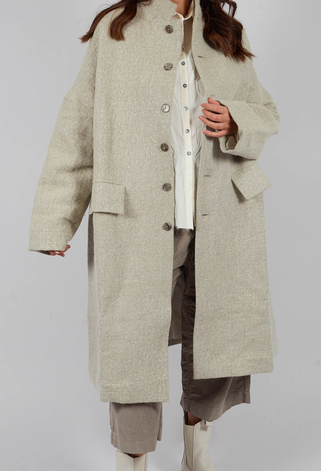 Loose Coat HW in Natural